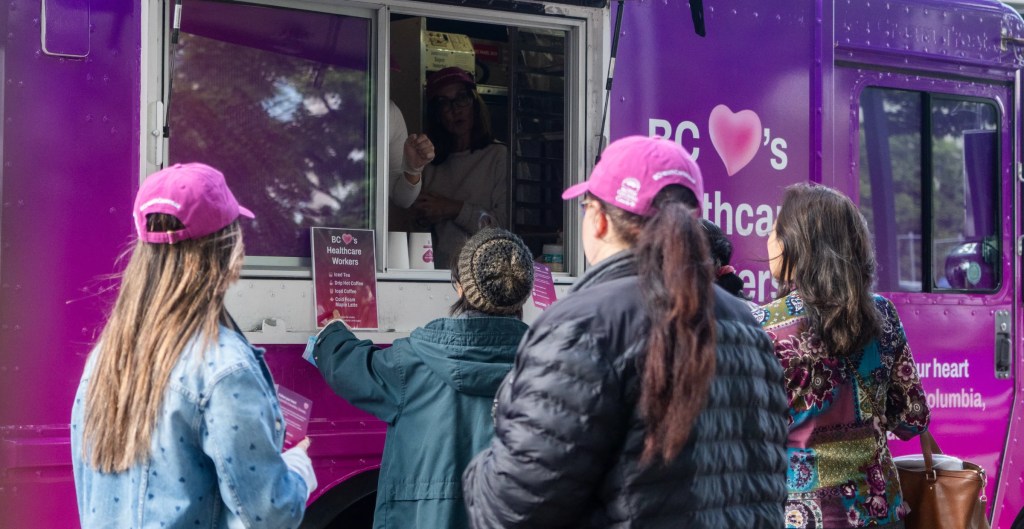 Press Release: Free coffee, tea helps bring health-care workers from Seattle to&nbsp;B.C.