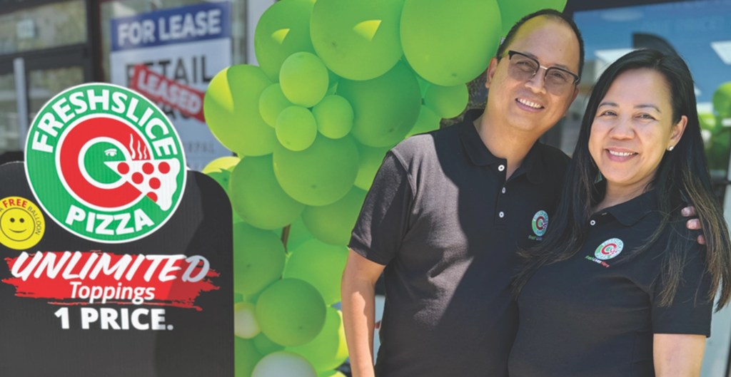 Marlon and Maylani Parel celebrate grand opening of Fresh Slice Pizza in&nbsp;Burnaby