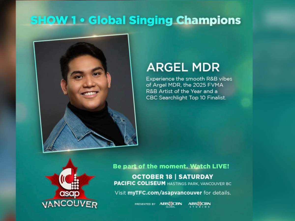 Argel MDR Joins ASAP 30 Mainstage: Filipino-Canadian Artist to Perform with OPM Legends in Historic&nbsp;Celebration