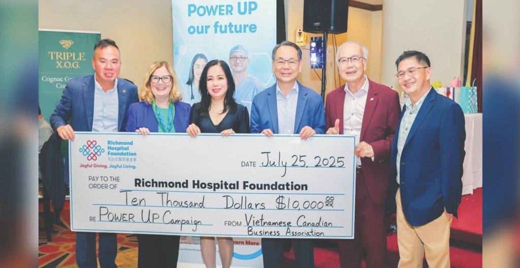 Vietnamese Canadian Business Association Raises $10,000 to POWER UP Richmond’s Future Acute Care&nbsp;Tower