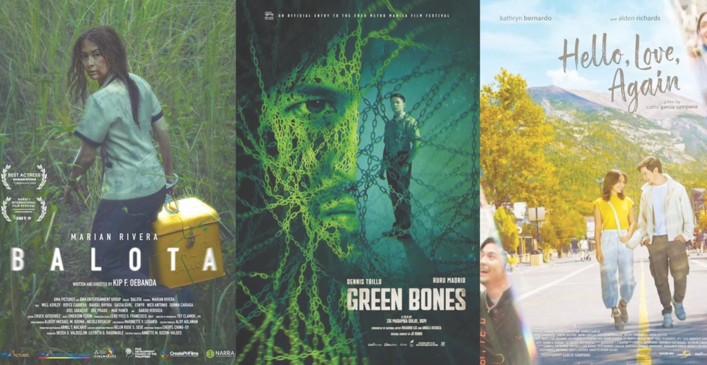 ‘Green Bones,’ ‘Balota,’ ‘Hello, Love, Again’ nominated at 41st PMPC Star Awards for&nbsp;Movies
