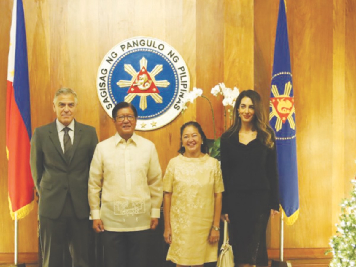 Amal, George Clooney pay courtesy call to President Marcos, First&nbsp;Lady