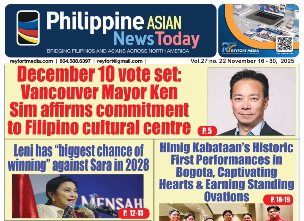 PHILIPPINE ASIAN NEWS TODAY (NOVEMBER&nbsp;16-30)
