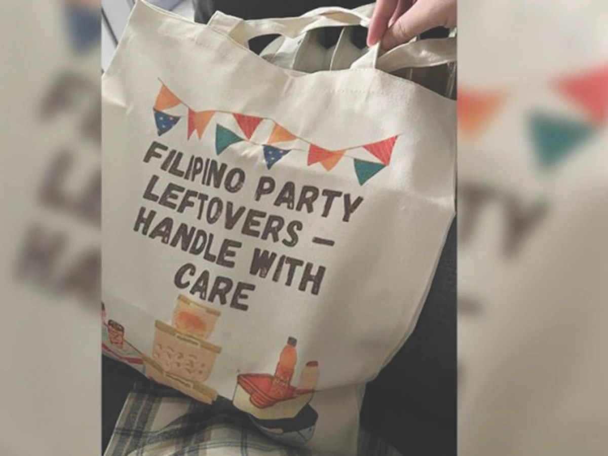 ‘Sharon culture is real’: Tote bag referencing Pinoy’s party leftover tradition goes&nbsp;viral