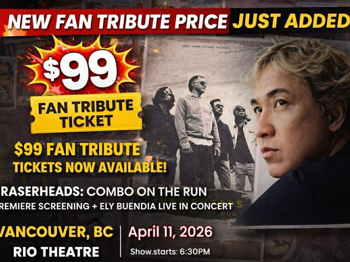 Eraserheads “Combo On The Run” Documentary Screening, Q&A, and Full Live Concert Experience with Ely Buendia Coming to&nbsp;Vancouver